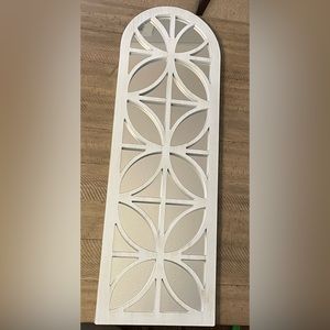 Arched Wood Framed Mirror